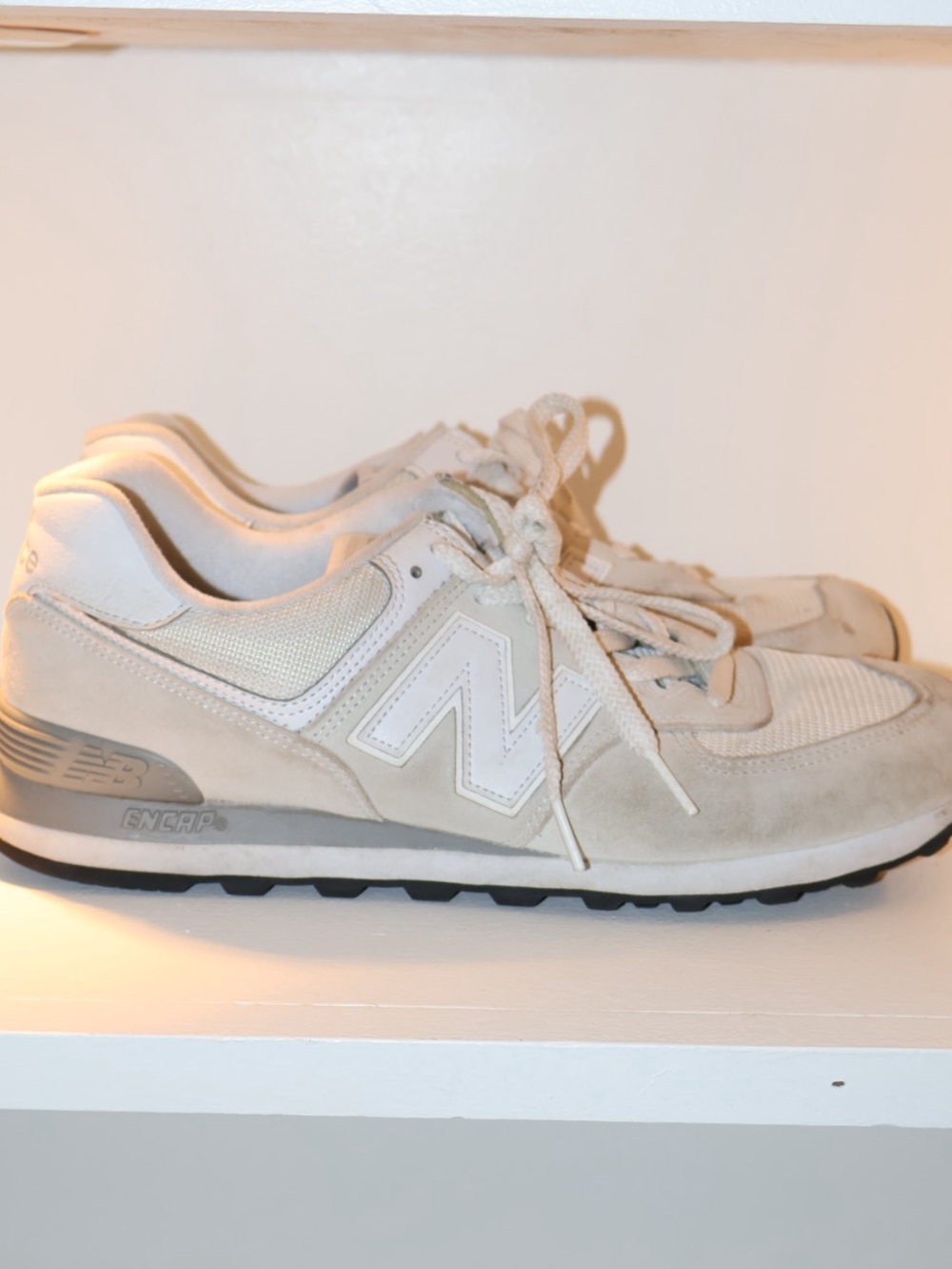 New Balance 574 Core, Nimbus Cloud with White Colorway